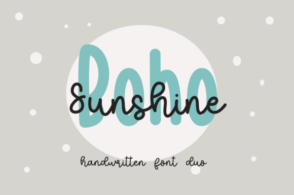 Boho Sunshine Font Poster 1