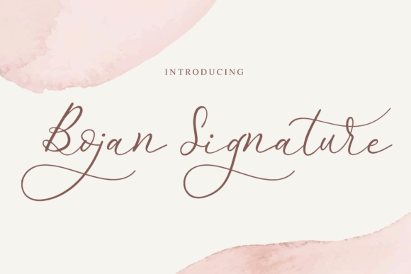 Bojan Signature Font Poster 1