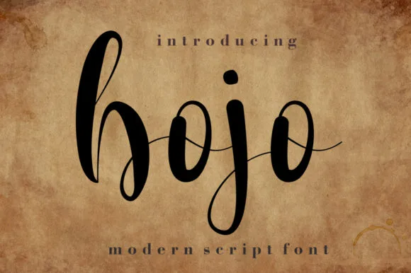 Bojo Font Bojo Font Poster 1