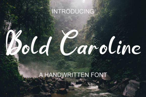 Bold Caroline Font Poster 3