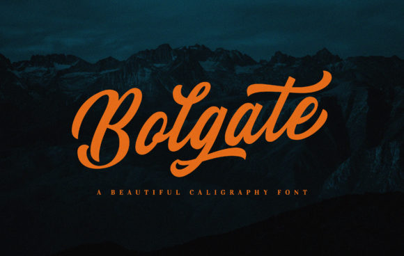 Bolgate Font Poster 8