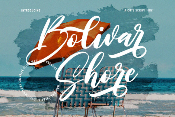 Bolivar Shore Font Poster 1