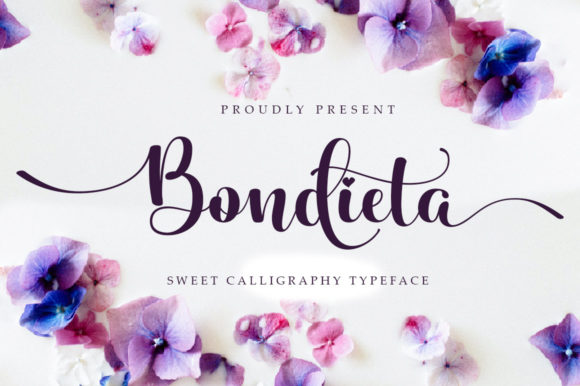 Bondieta Script Font Poster 1
