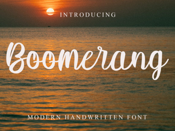 Boomerang Font Poster 1