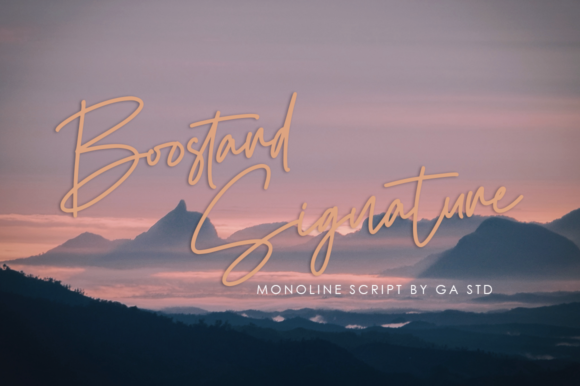 Boostard Signature Font