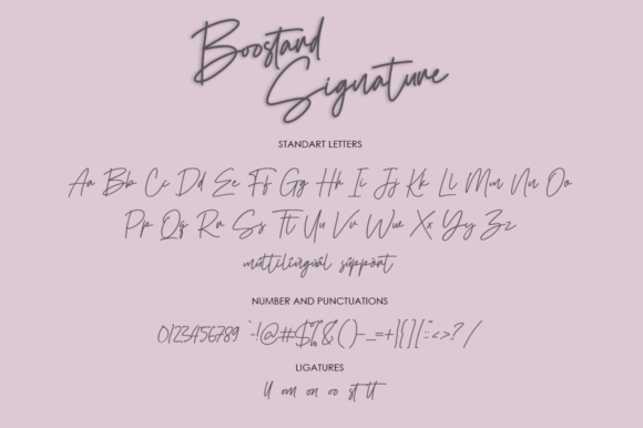 Boostard Signature Font Poster 7