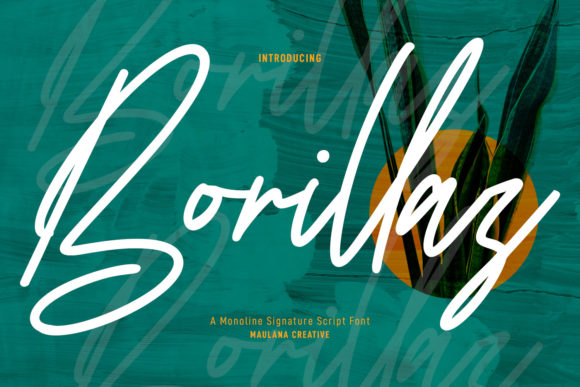 Borillaz Script Font Poster 1