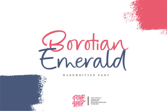 Borotian Emerald Font Poster 1