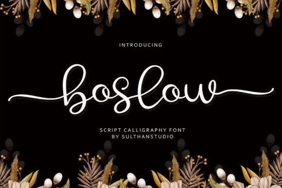 Boslow Font Poster 1