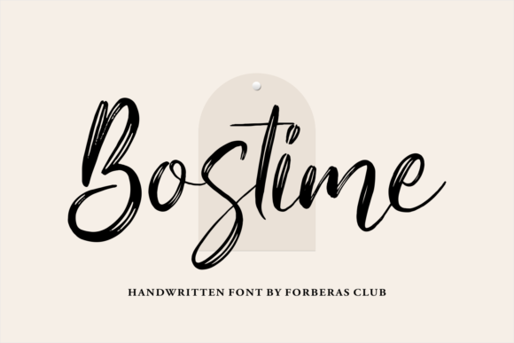 Bostime Font Poster 1