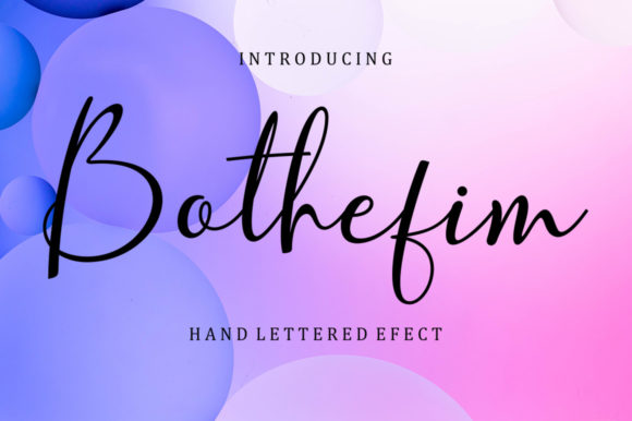 Bothefim Font Poster 1