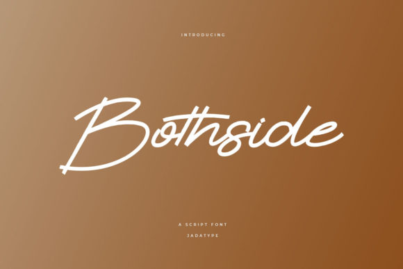 Bothside Font Poster 1