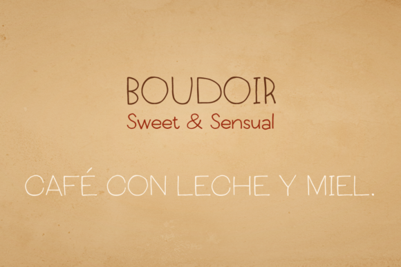 Boudoir Font Poster 1