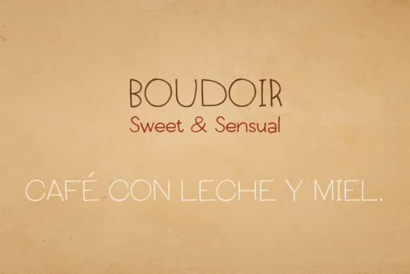 Boudoir Font Boudoir Font Poster 1