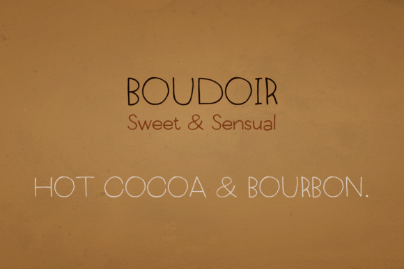 Boudoir Font Poster 3