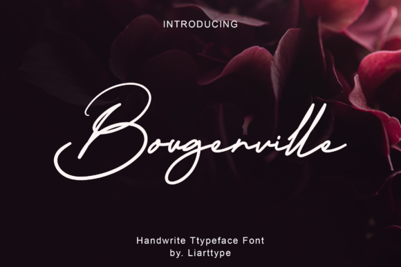 Bougenville Font Poster 1