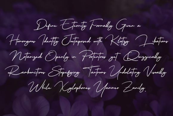 Bougenville Font Poster 5