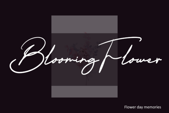 Bougenville Font Poster 6