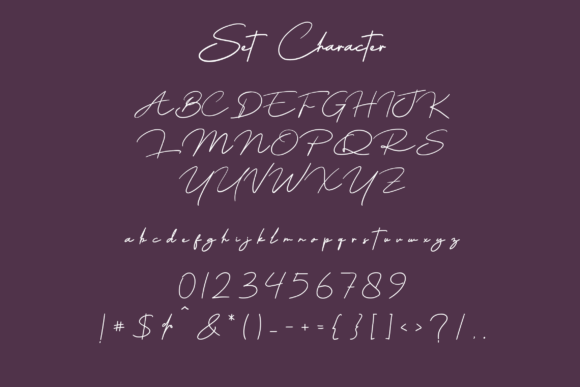 Bougenville Font Poster 7