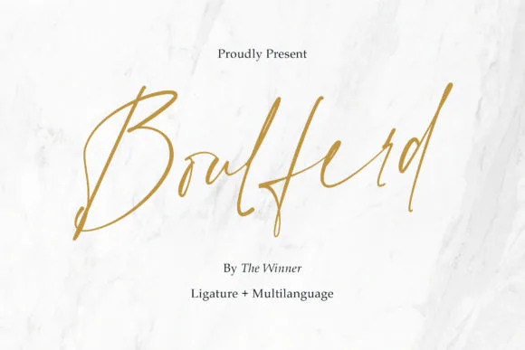 Boulferd Font Boulferd Font Poster 1