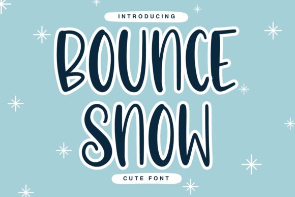 Bounce Snow Font