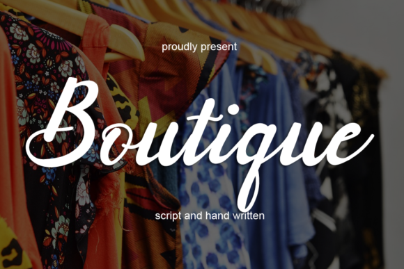 Boutique Font Poster 1