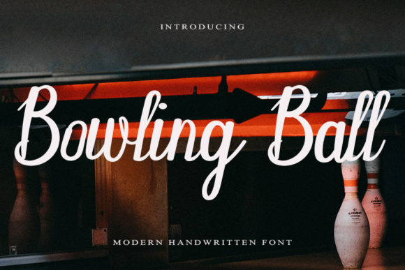 Bowling Ball Font Poster 1