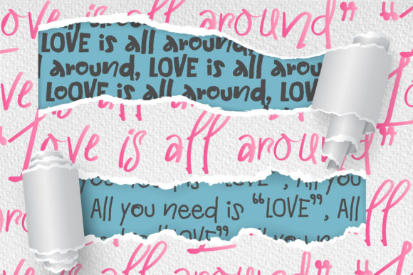 Boyfriend Stories Font Poster 4