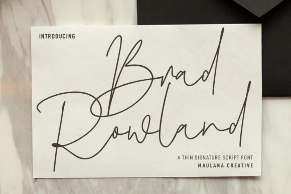 Brad Rowland Font Brad Rowland Font Poster 1