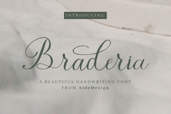 Braderia Script Font Poster 1