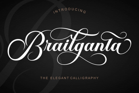 Brailganta Script Font