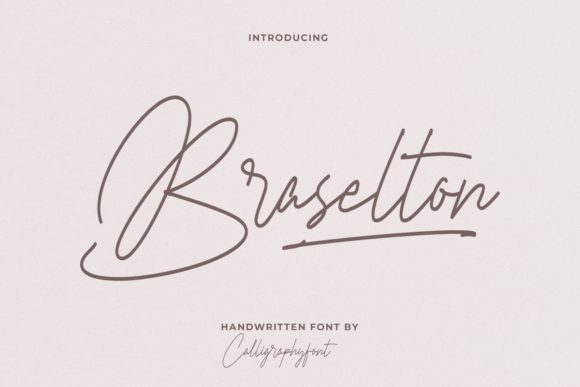 Braselton Font Poster 1