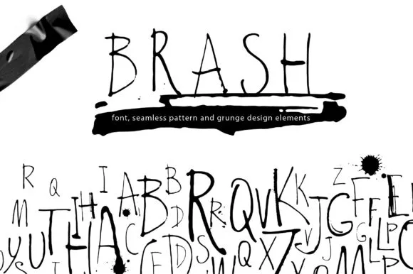 Brash Font Brash Font Poster 1