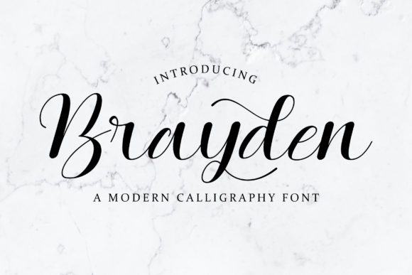 Brayden Font Poster 1