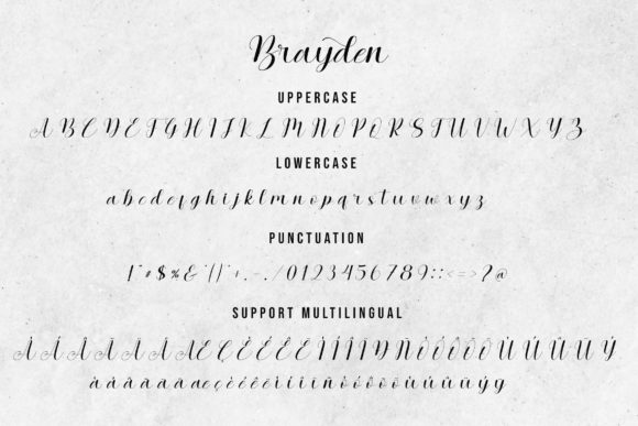 Brayden Font Poster 7