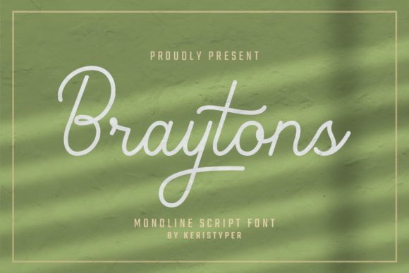 Braytons Font Poster 1