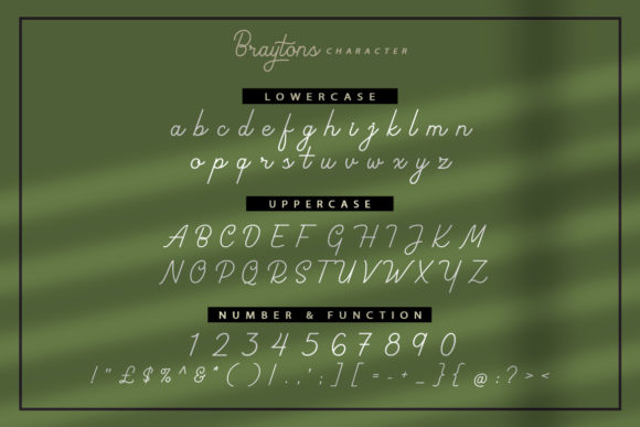 Braytons Font Poster 8