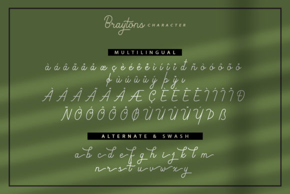 Braytons Font Poster 9