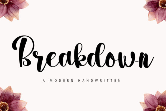 Breakdown Font