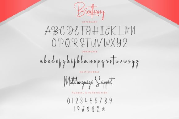 Breathany Font Poster 4