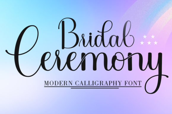 Bridal Ceremony Font Poster 1