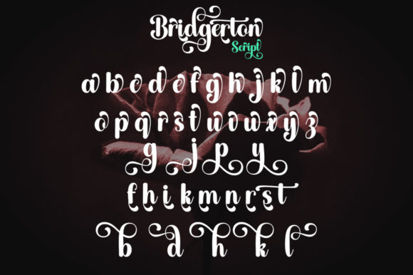 Bridgerton Font Poster 9