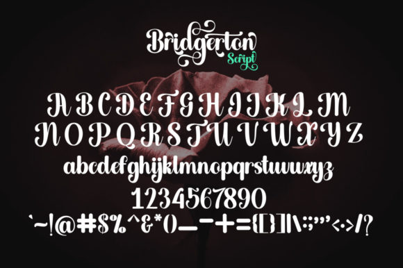 Bridgerton Font Poster 10