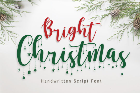 Bright Christmas Font Poster 1
