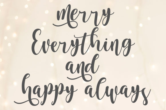 Bright Christmas Font Poster 5