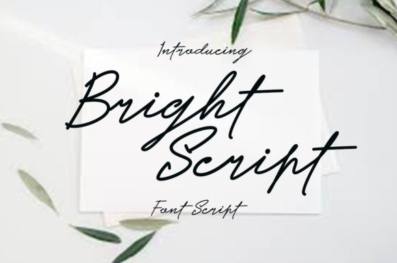 Bright Script Font