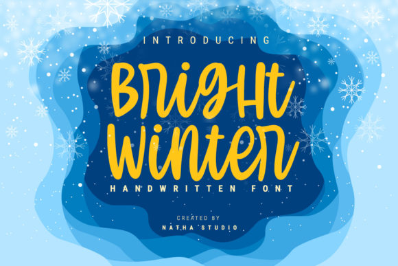 Bright Winter Font Poster 1