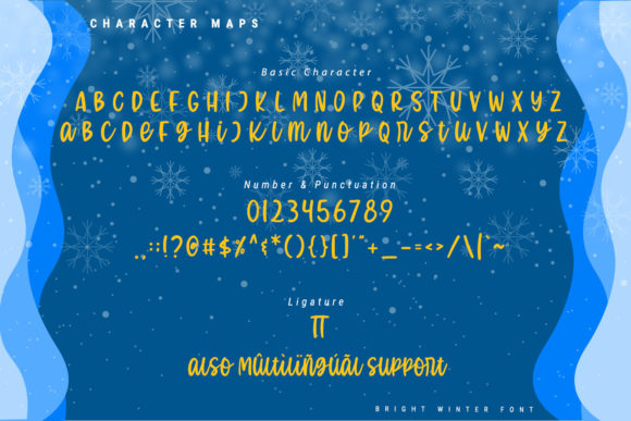 Bright Winter Font Poster 7