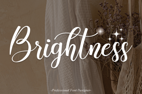 Brightness Font Poster 1