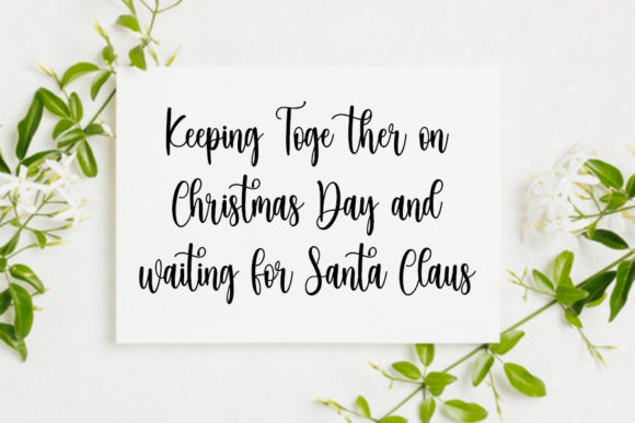 Brightness Christmas Font Poster 4